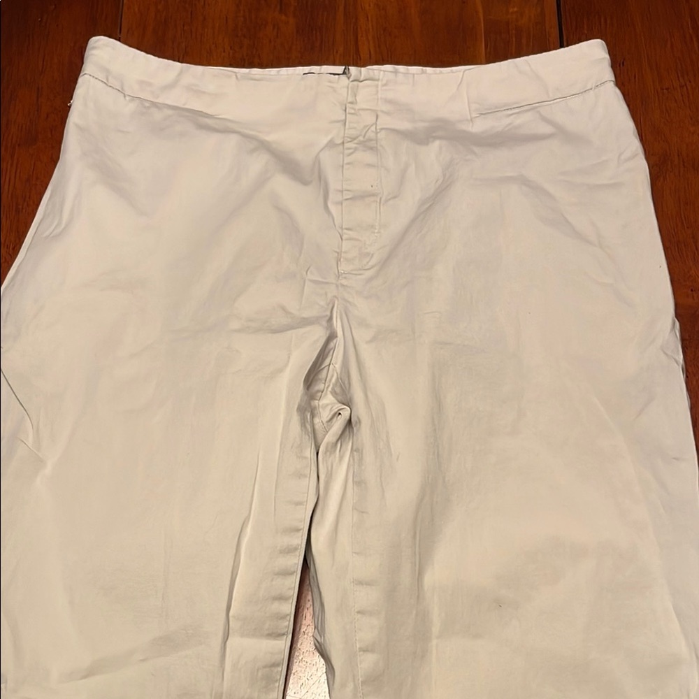 Banana republic stretch cropped flat front pants size 6